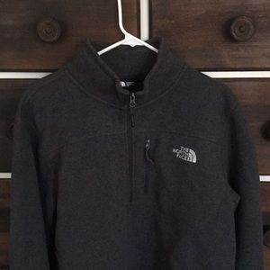 North Face Gray Quarter Zip